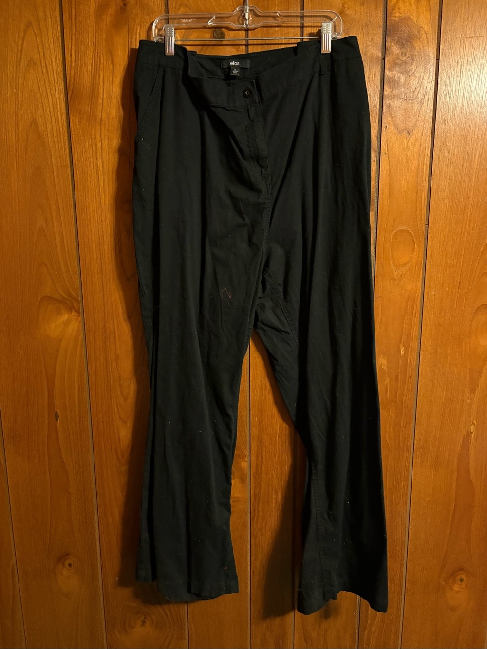 ellos Black Straight-Leg Women's Pants
